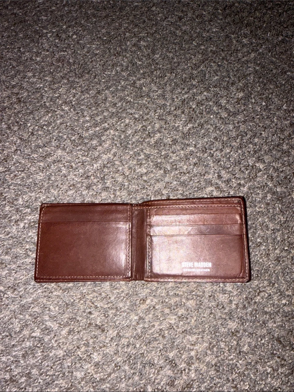 Steve Madden Chestnut Brown Leather Wallet